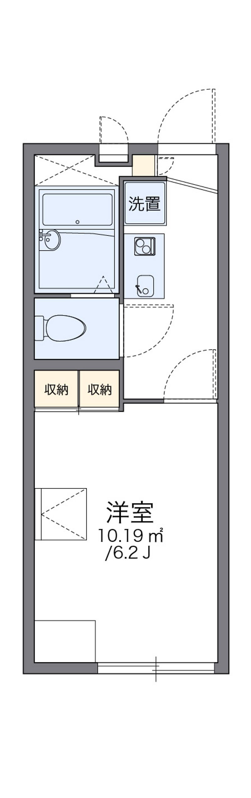 レオパレス高麓台 間取図