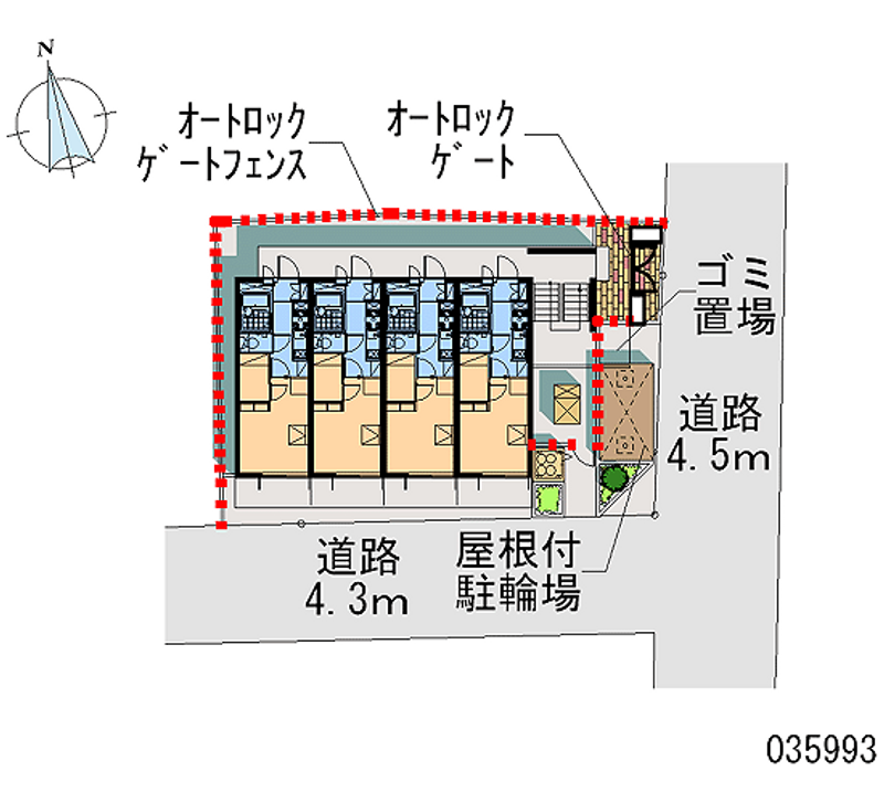 レオパレス洛 区画図