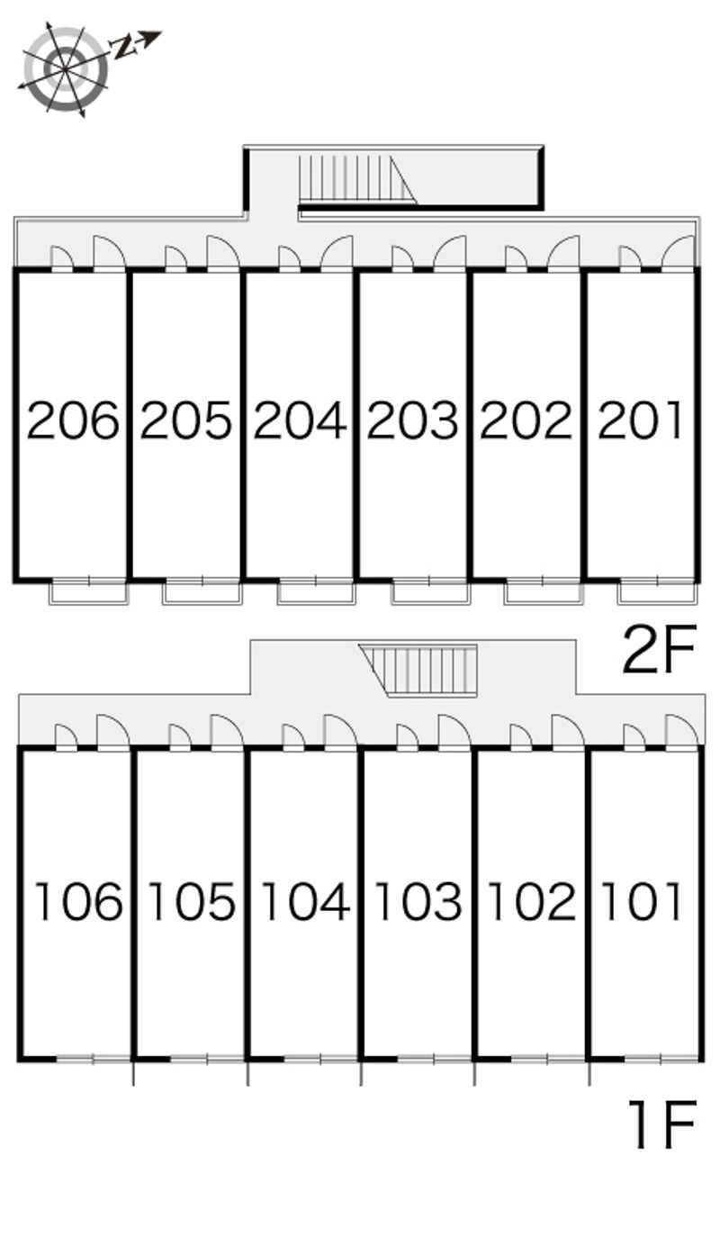 レオパレスエスポワール 間取配置図