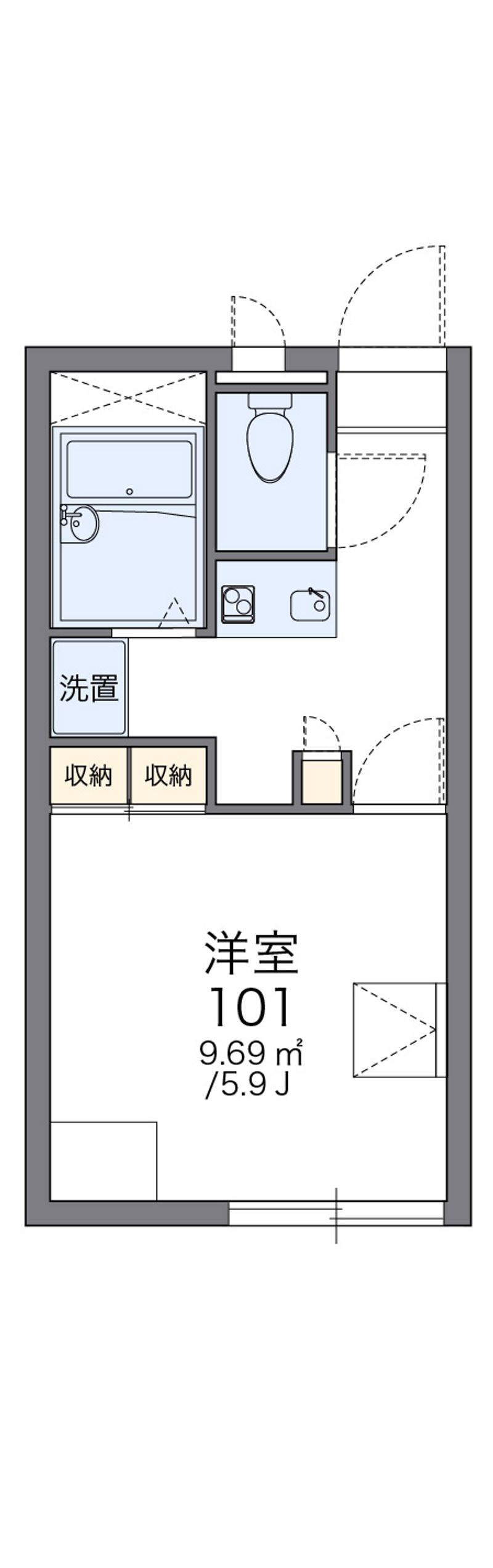 レオパレスＦｕｒｕｙａ 間取図