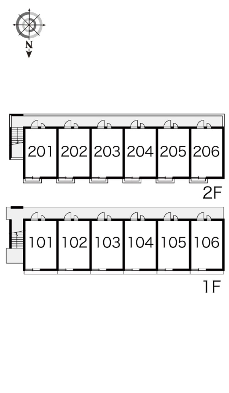 レオパレスシンフォニー 間取配置図