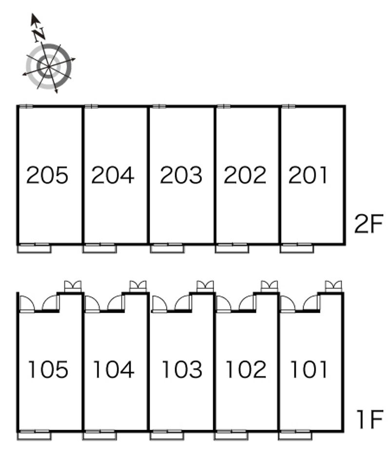 レオパレスガウラハウス 間取配置図