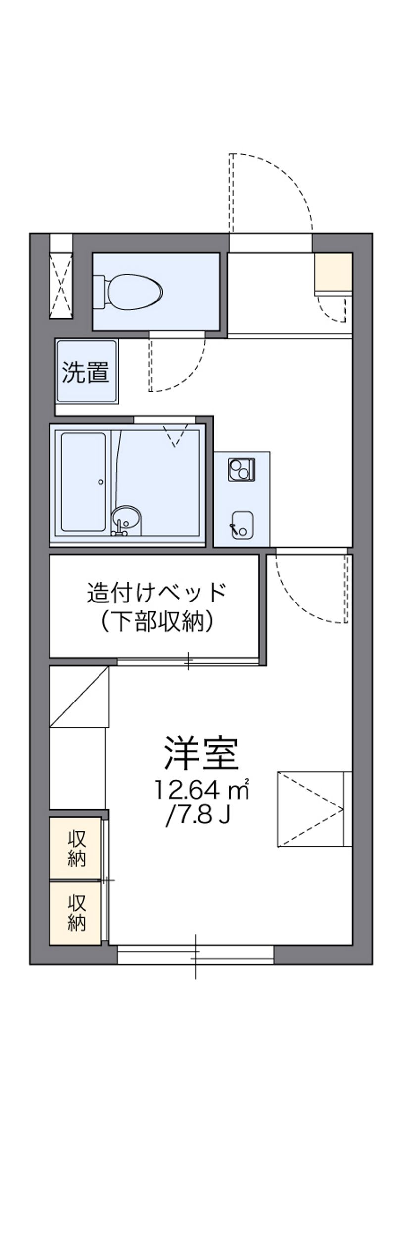 レオパレス越前谷 間取図