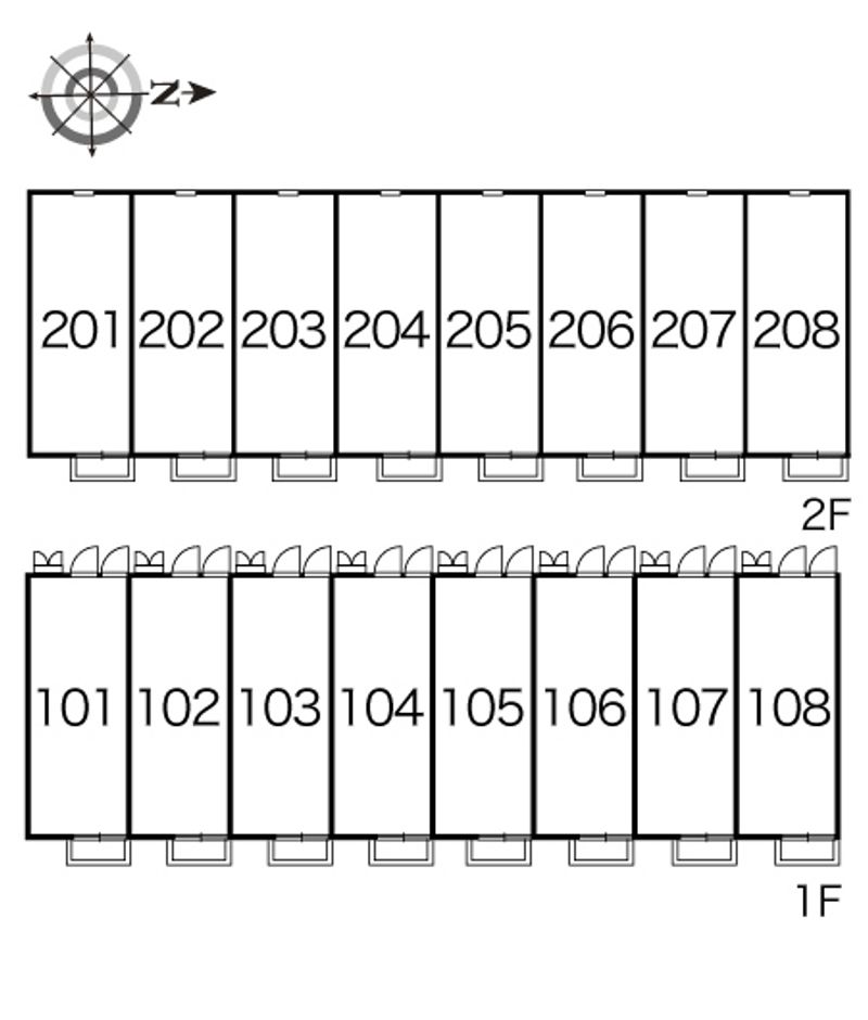レオパレスウェルカムハート 間取配置図
