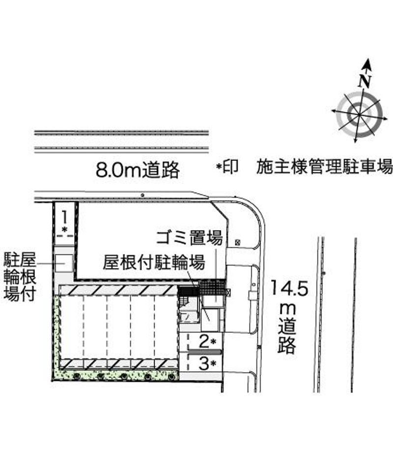 レオパレス新栄 配置図