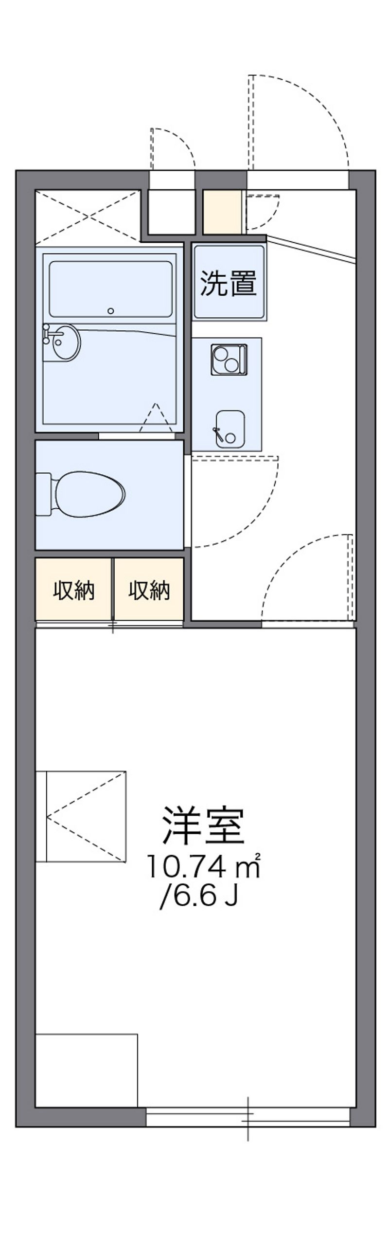 レオパレスＶｉＶｉ芦屋 間取図