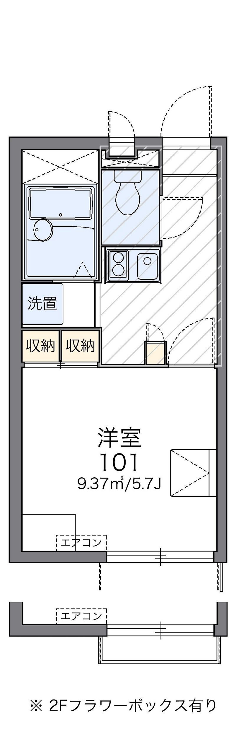 レオパレスＫ 間取図