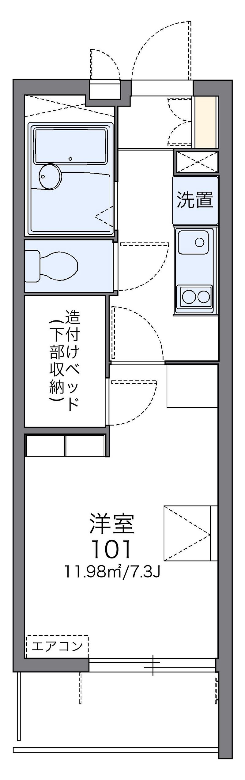 レオパレスＡ 間取図