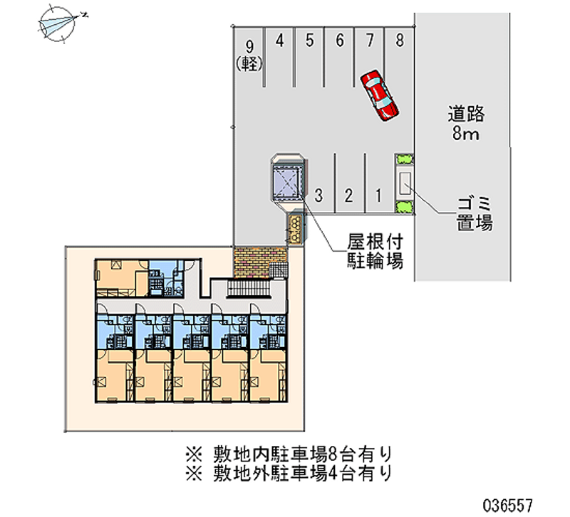 レオパレス住之江 月極駐車場