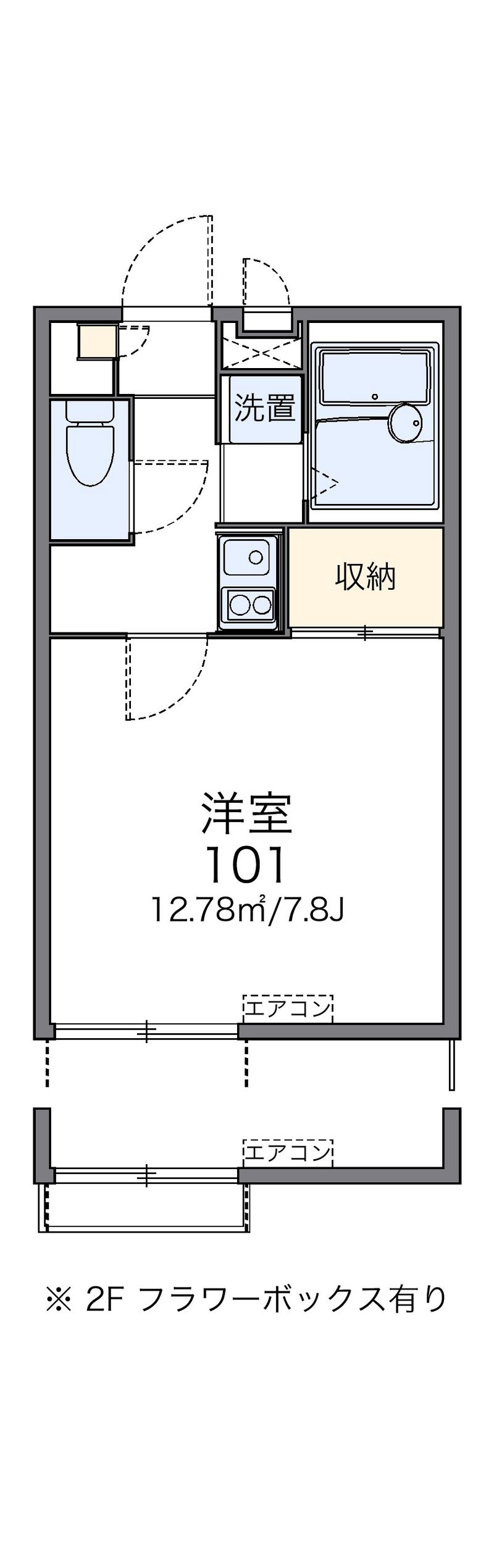 レオパレス丹後 間取図
