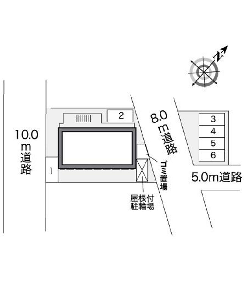 レオパレスＮＡＫＡＴＳＵ 配置図