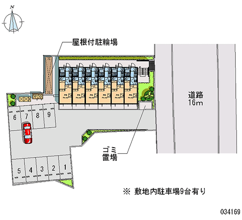 レオパレス角 月極駐車場