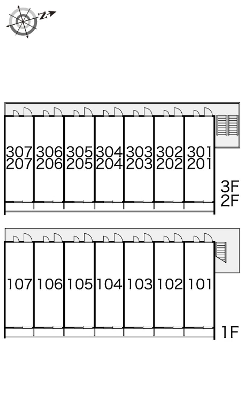 レオパレス知多 間取配置図