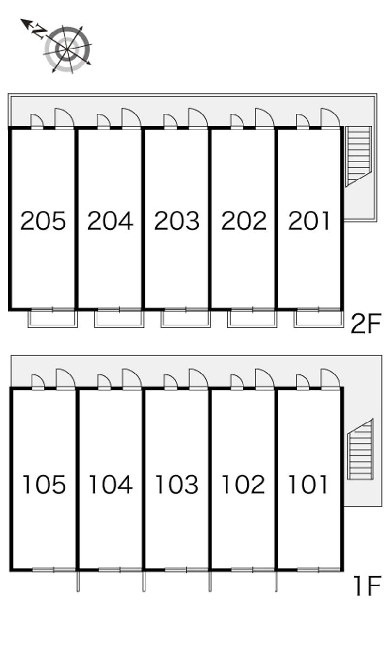 レオパレスシャロー 間取配置図