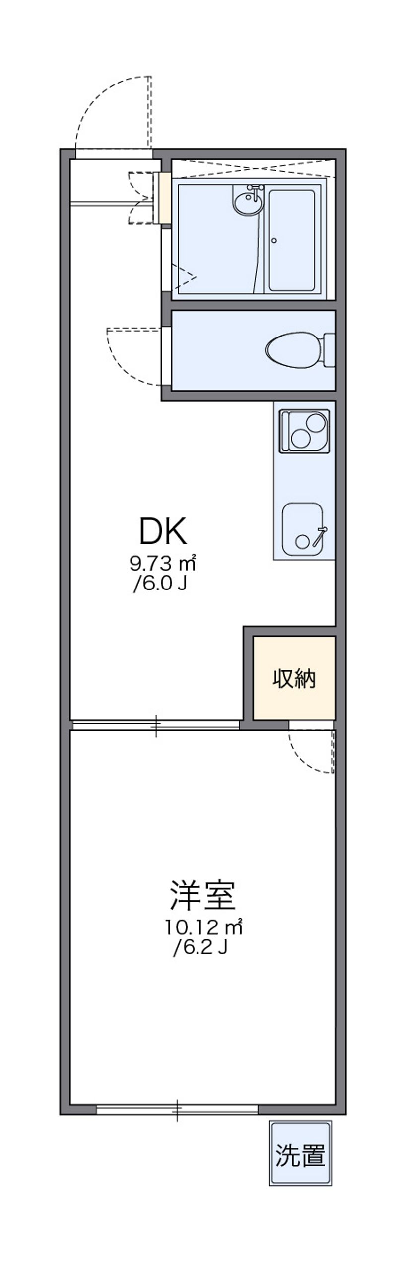 leopalace Honjohigashi Yonbankan Floor plan