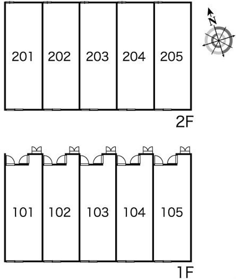 レオパレスアクア 間取配置図