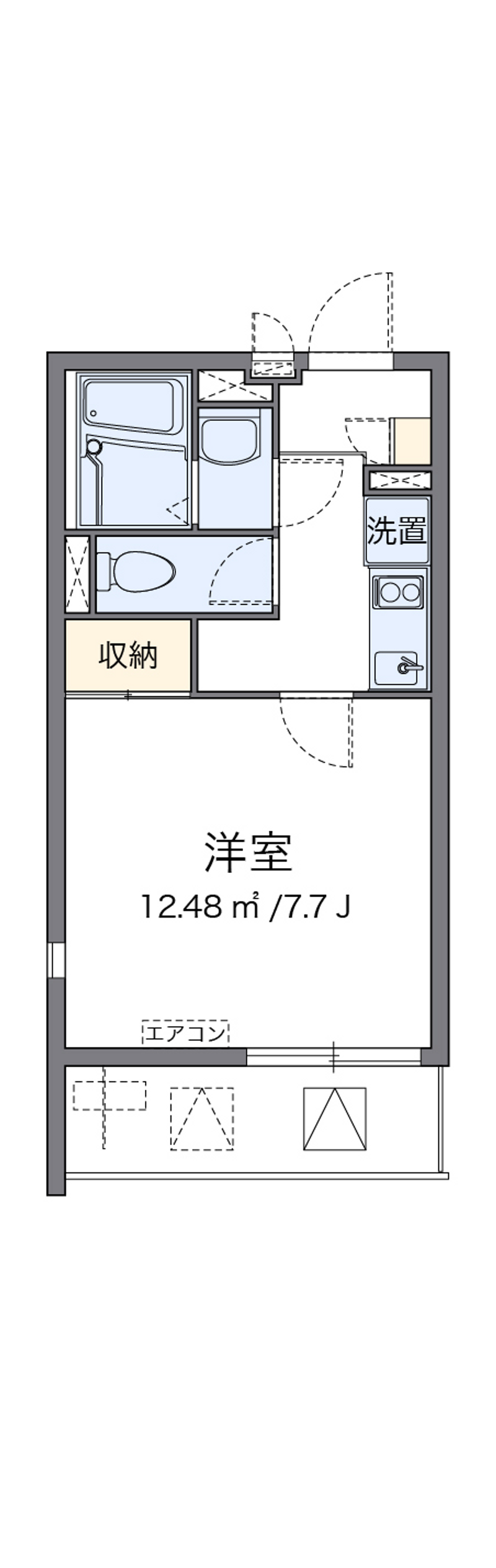 クレイノ浪華Ⅳ 間取り