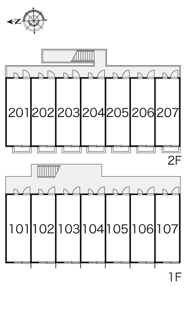 レオパレスアーバン　コーワ 間取配置図