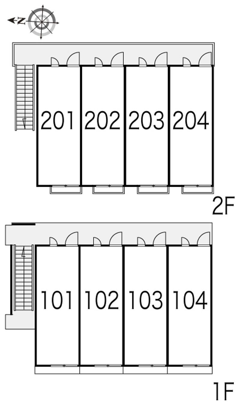 レオパレスプロスペリテ 間取配置図