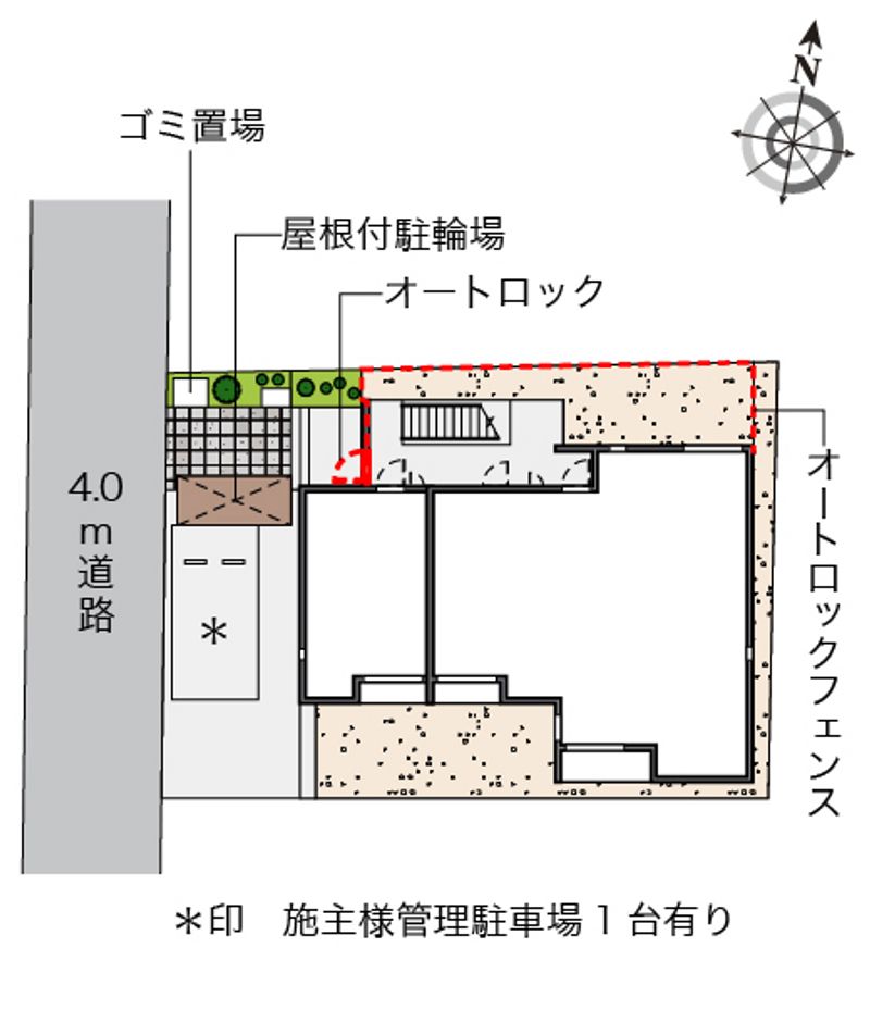 レオネクストＮ＆Ｍ　Ｒｏｓｅ 配置図