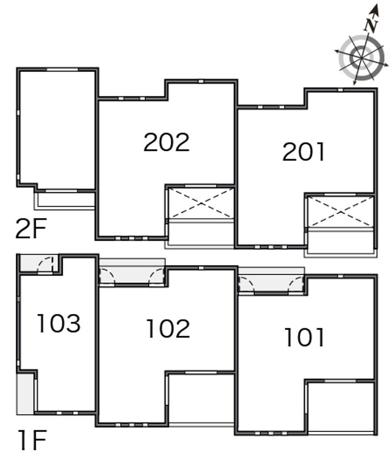 ミランダモトウイング５ 間取配置図
