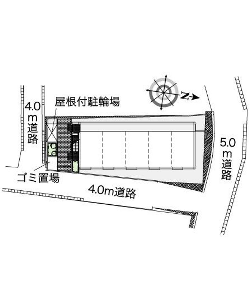 レオパレス平和台 配置図