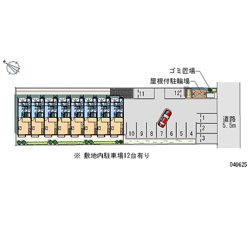 レオパレスカイト 月極駐車場