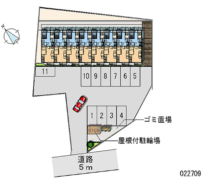 22709 Monthly parking lot