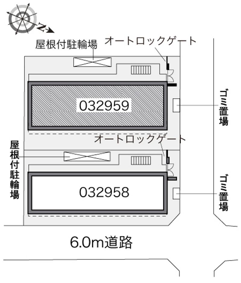 レオパレスカメリアウエスト 配置図