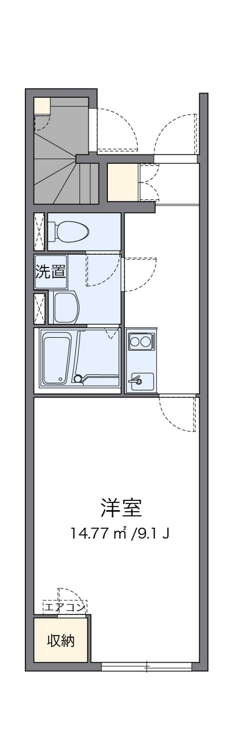 クレイノ井戸浜 間取図