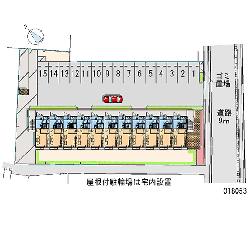 18053 Monthly parking lot