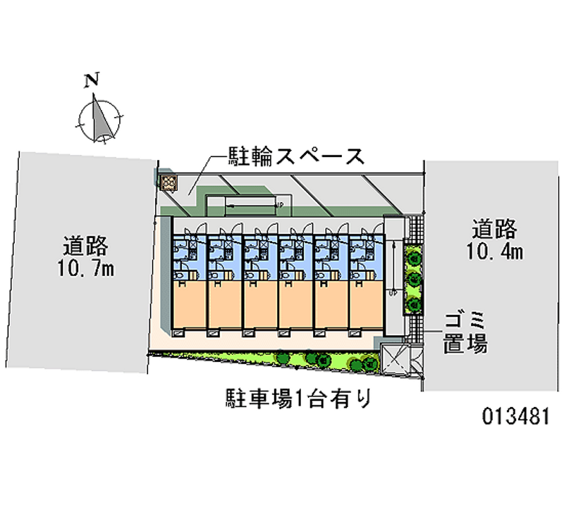 レオパレスアーバン領家 区画図