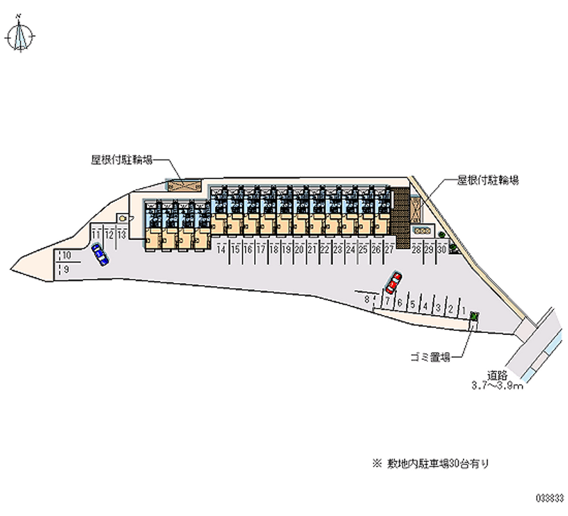 33833月租停车场