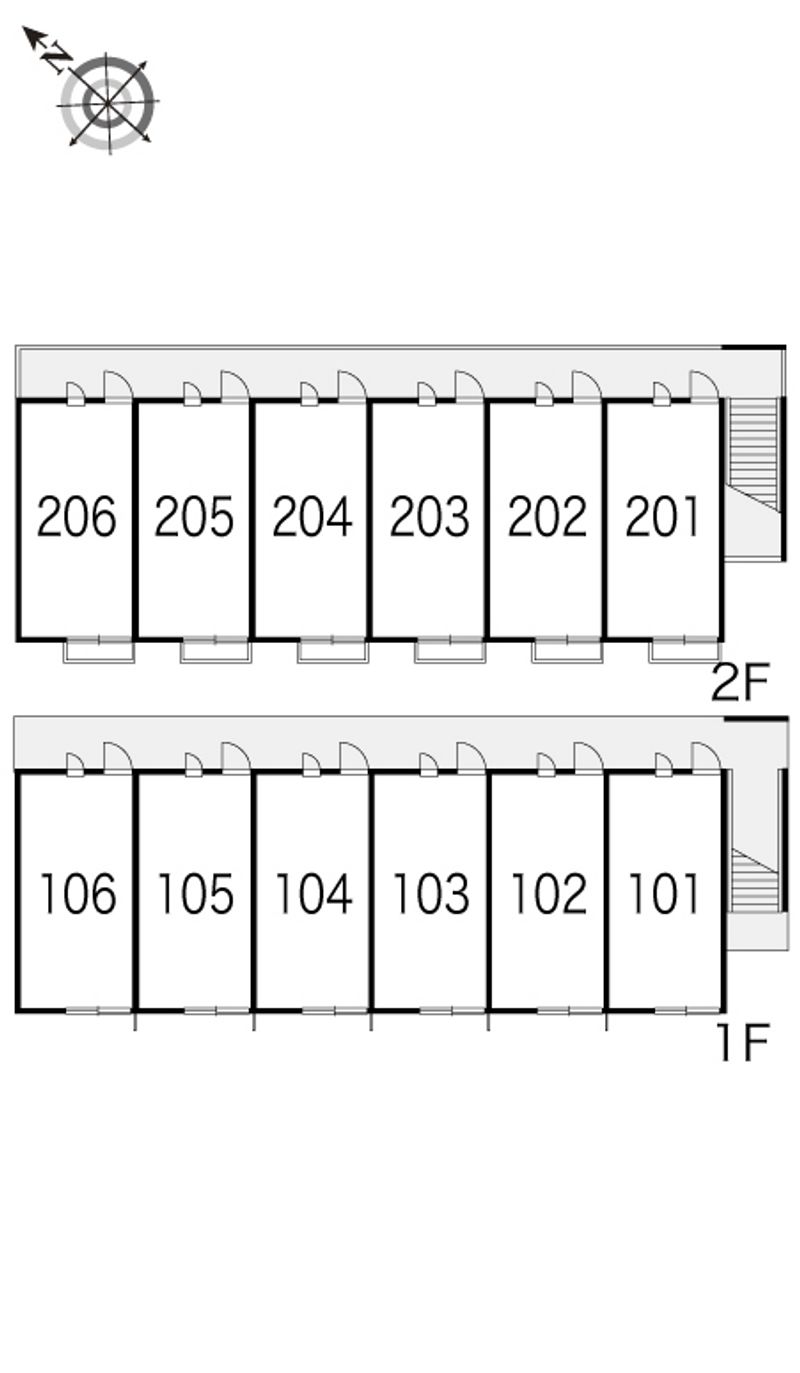 レオパレスポルト２００２ 間取り配置図