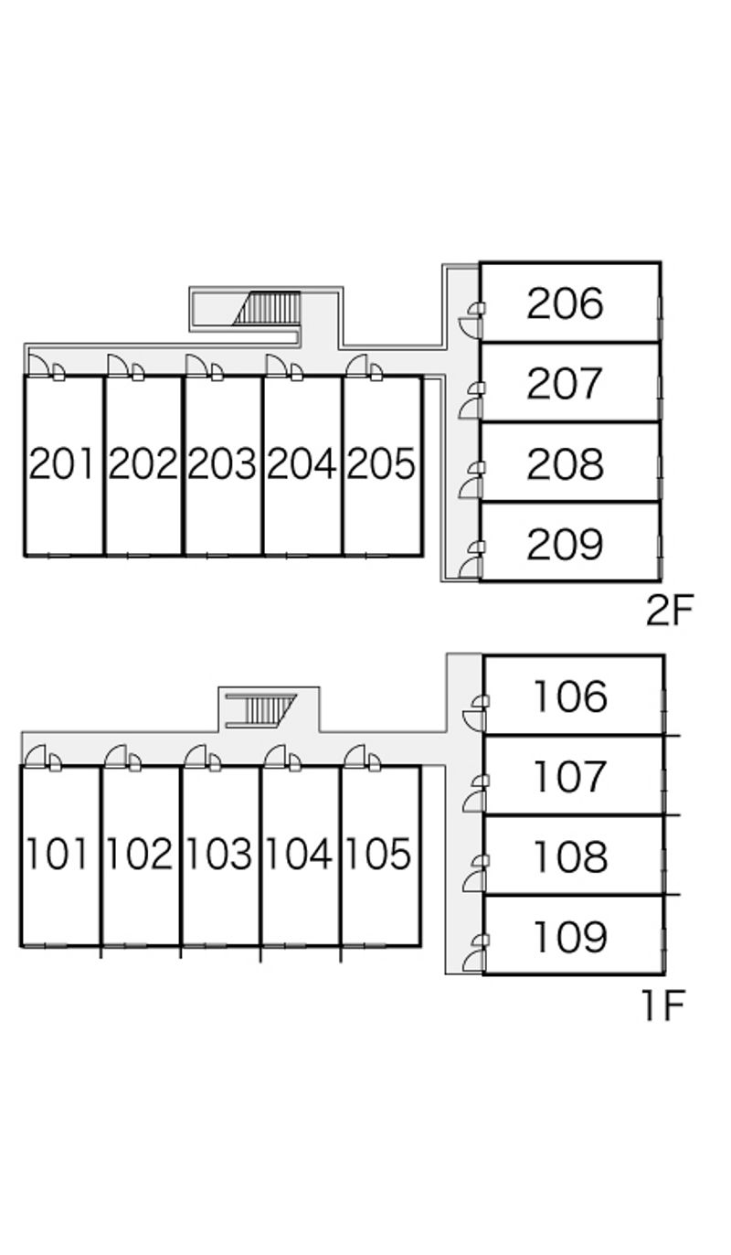 レオパレスえいこう 間取配置図