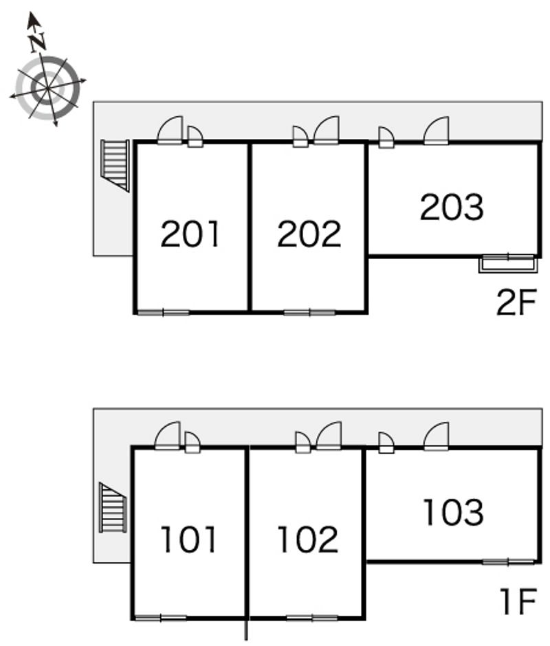レオパレスピノ 間取配置図