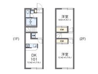 レオパレス延久 間取図
