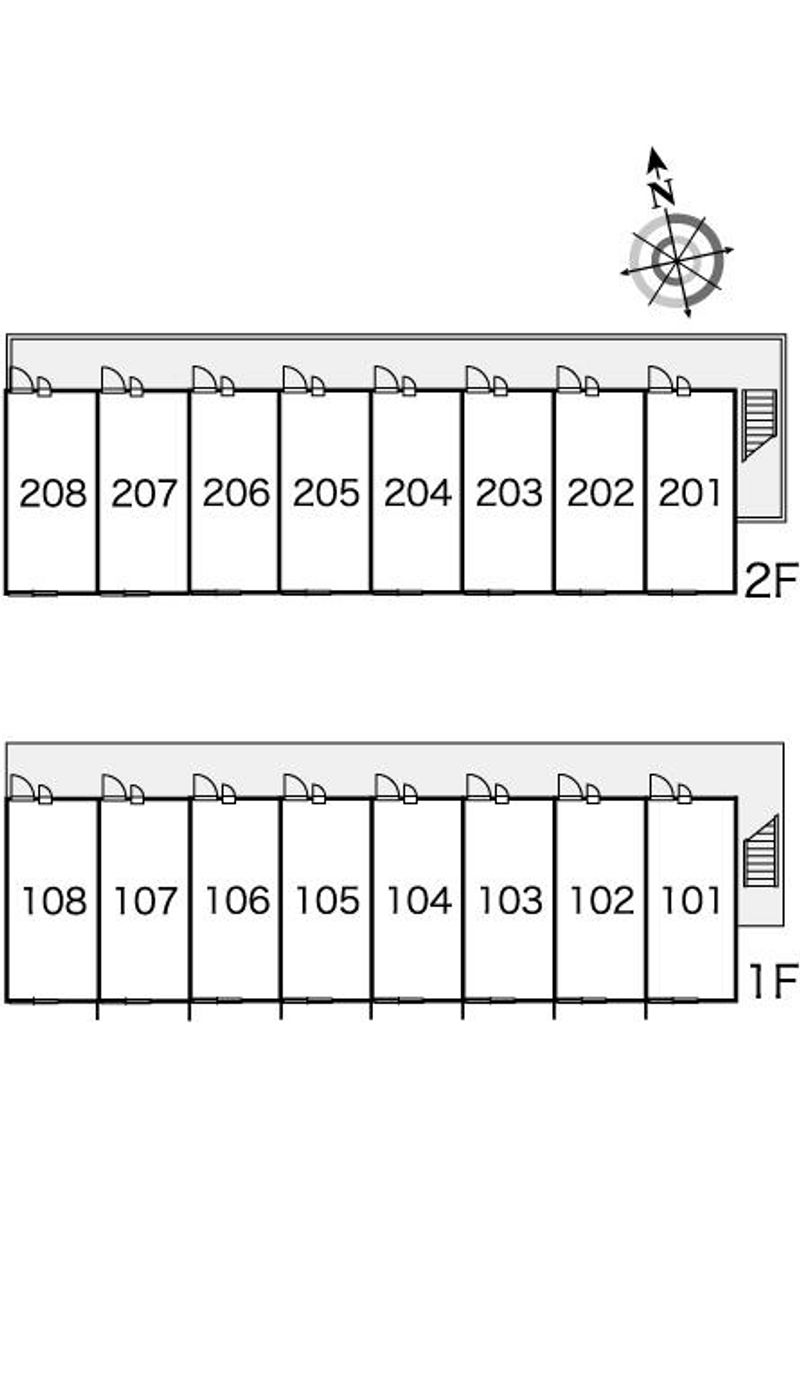 レオパレス喜多方 間取配置図