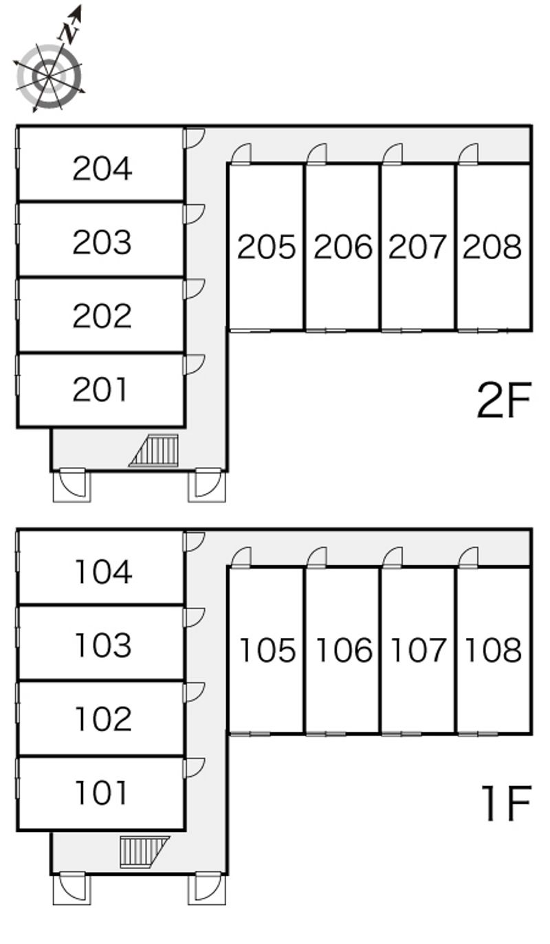 レオパレス南山鼻 間取配置図