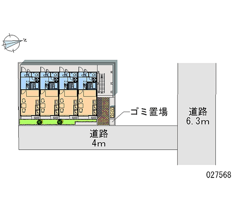 レオパレスマリオン 区画図