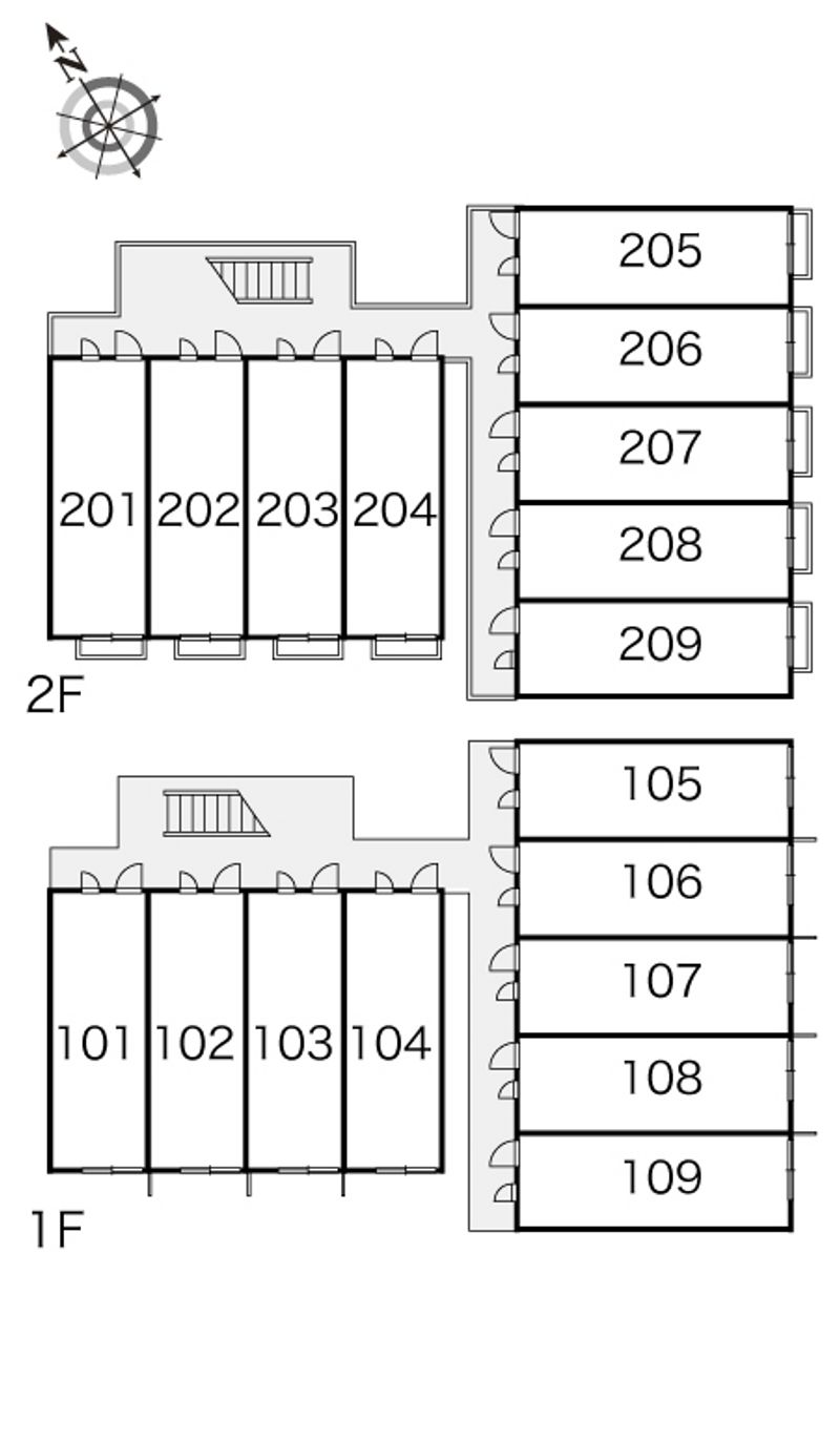 レオパレスベル　ツリーⅠ 間取配置図