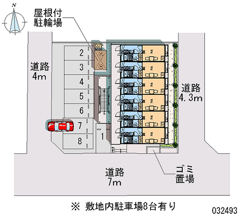 32493 Monthly parking lot