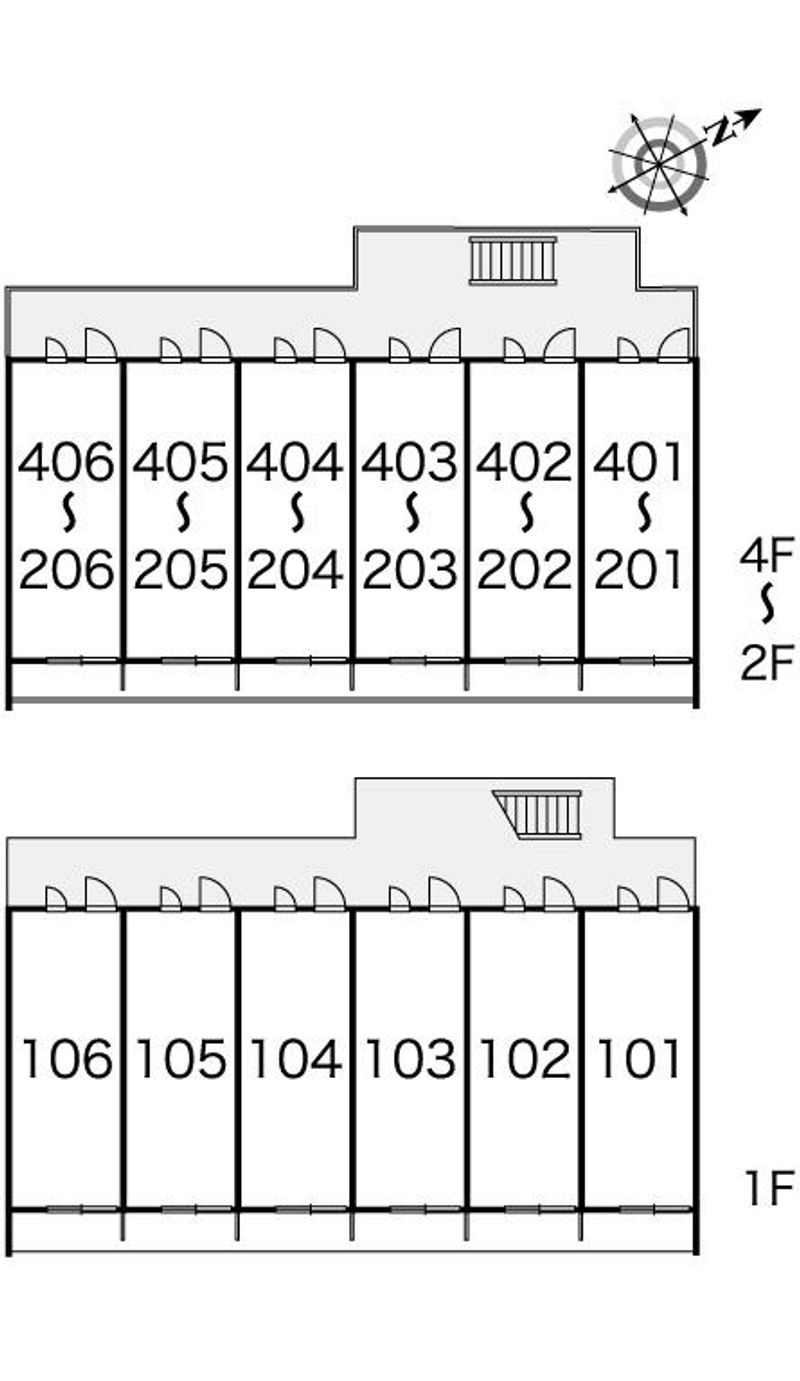 レオパレスプロスペラーレ 間取配置図