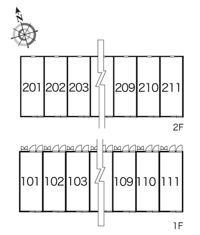 レオパレスレフォルム 間取配置図