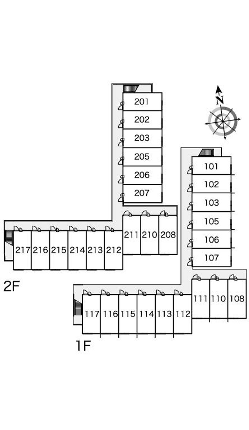 レオパレス末広 間取り配置図