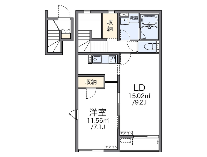 レオネクストペルラ 間取図