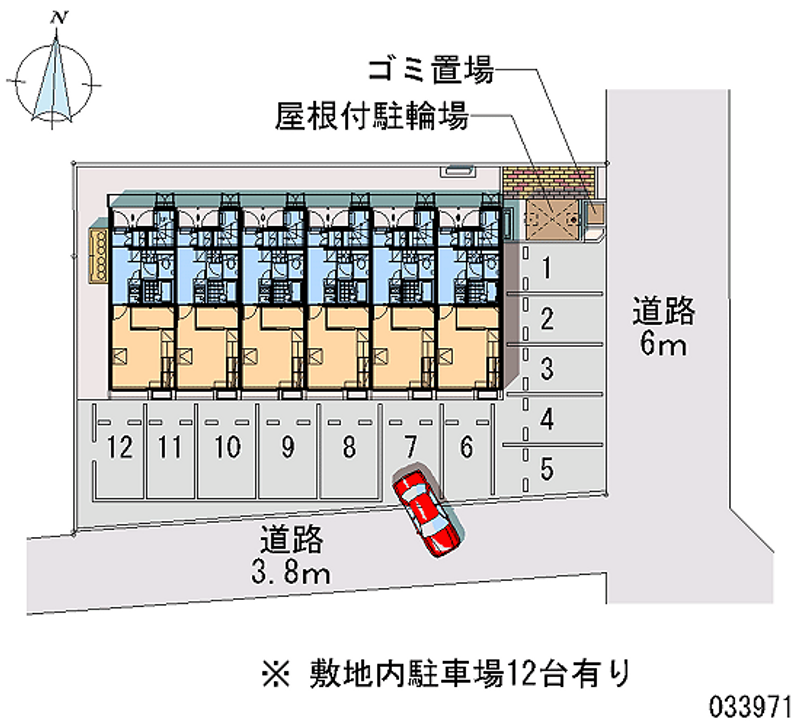 レオパレスアサガオ 月極駐車場