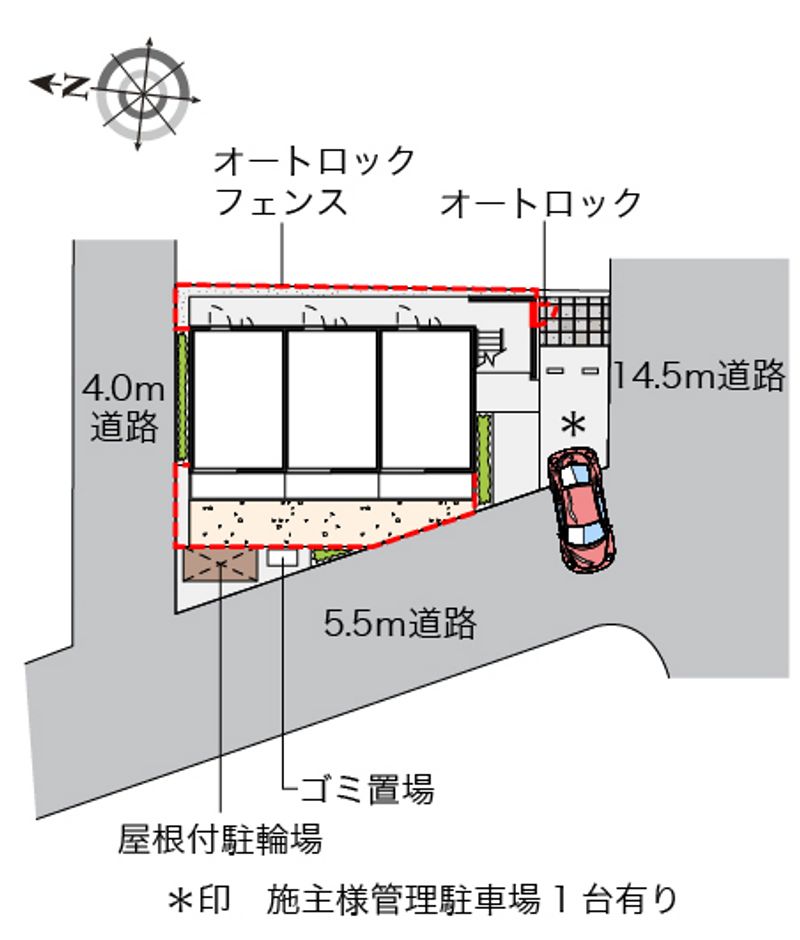 レオパレスＫＩＹＯＫＡＷＡⅡ 配置図
