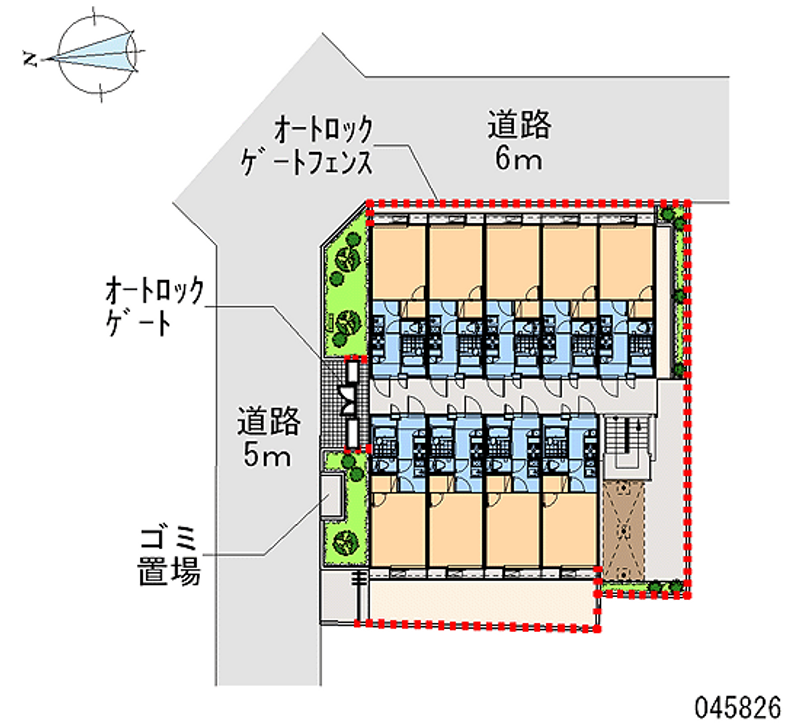 レオパレス六町 区画図