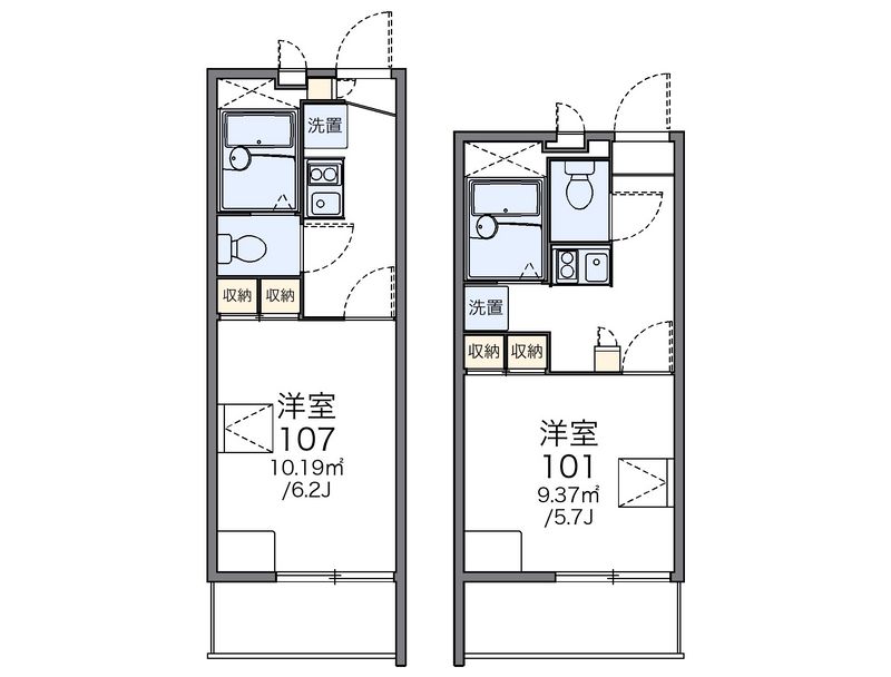 レオパレスランメグ 間取図